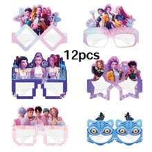 12/6pcs Novelty Cartoon Shaped Large Party Glasses, Suitable For Halloween And Theme Parties, KPOP Anime Style Funny Glasses - Multicolor - View 6