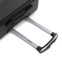 YONSLY Hard Shell Suitcase 20/24/28 Inches With 4 Wheels 360° Combination Lock Double Zippers Soft Rubber Handle Mesh Pocket Lightweight For Vacation - 深灰色 - 查看 7