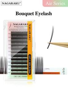 12 sợi 0.07 C D NAGARAKU 5D Bouquet Eyelashes Extension Abonnie 5D Flower Lashes Spikes Eyelash Extensions Fluffy Volume Fans Wispy Clusters Lash Makeup - Xem 2