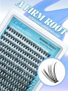 240pcs/Set 30D Curl Individual Lashes, 0.07D Curl (0.31-0.63 Inch) Natural Looking Fluffy & Soft Reusable Segmented False Eyelashes, Suitable For Daily Makeup, Wedding, Party, Holiday, Mother's Day, Easy DIY For Beginners - D - View 3
