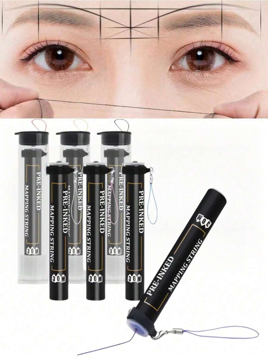 Microblading Mapping String Permanent Makeup Pre-Inked Eyebrow Marker Thread Brow Positioning Tool,Cheap,Makeup,Makeup Tools,Cheap Stuff,Gifts,Gifts For Women,Christmas Gifts - Multicolor - View 1