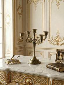 这款优雅的多臂烛台/烛架,金属材质,复古欧式风格,可营造浪漫的客厅和节日氛围。这款波西米亚风格的锌合金桌面摆件,适用于家居装饰、壁炉装饰、乔迁礼物、婚礼、餐厅和派对等场合。 - 復古款 - 查看 16