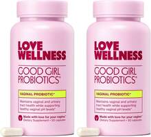 Love Wellness Good Girl Probiotics | Women's Vaginal Health & PH Balance Supplement | 9-Strain Probiotic For Urinary Tract, Yeast, Odor & Immune Support | Gluten-Free (30-Day Supply) - 60天用量(60粒裝) - 查看 8