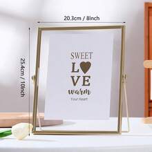 Gold Metal Frame Modern Minimalist Style Decorative Frame Ornaments Gifts Birthday Graduation - Gold - View 14