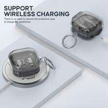 Galaxy Buds4Pro Earphone Protective Case With Stand - Black - View 5