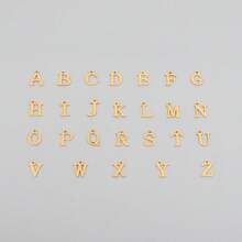 1pc Simple Fashion Initial Bow-Knot Pendant Golden Stainless Steel Chain Necklaces For Women - Yellow Gold - View 4