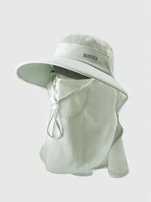 全脸防晒面罩帽套装，可遮盖颈部，大帽檐，适合骑行、海滩，防风，遮阳 - A - 查看 13