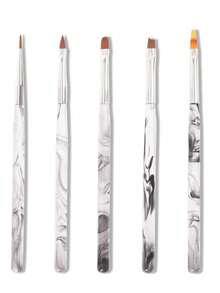 Stylos pour nail art en acrylique, set d'outils de manucure, stylos pour dessiner des lignes, pinceaux de peinture, stylos de remplissage de couleur, brosses à ongles professionnelles pour salon - Multicolore - Voir 3