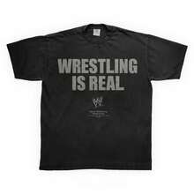 Wrestling Is Real T-Shirt _ John, Rock & Travis Merch Black - Gift Kids And Music Fans - 黑色 - 查看 1