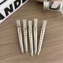 24个装女士防滑合金发片夹，适用于沙龙染发、造型和护发 - A - 查看 2