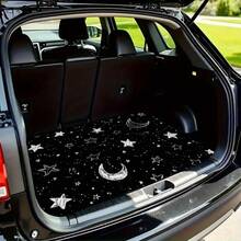 1 Piece Star, Sun, And Moon Style Design Car Trunk Mat - Suitable For Most Vehicles, Durable And Easy To Clean, Enhances Interior Space, Car Trunk Mat, Vehicle Storage Solution, Elegant Car Accessory, High-Quality Material, Interior Space Enhancer, Non-Slip Floor Mat, Vehicle Cargo Mat, Car Floor Liner, Decorative Trunk Mat, Pet-Themed Car Decoration, Non-Slip Structure, Easy-To-Clean Surface - A - Xem 10