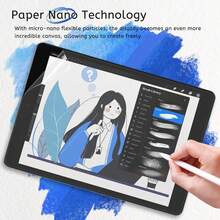 1 miếng dán màn hình độ phân giải cao, độ trong suốt cao, chống trầy xước, chống rơi vỡ, phủ toàn màn hình, chống bám vân tay mạnh mẽ, cảm ứng nhạy, màng PET, miếng dán màn hình mềm, màng vẽ, chống chói, tương thích với iPad (Air 4/5/6/7) thế hệ thứ 10, 11 A16 (2025), Air 11 inch (2026), 12 11 inch (2026) - Trong sáng - Xem 9