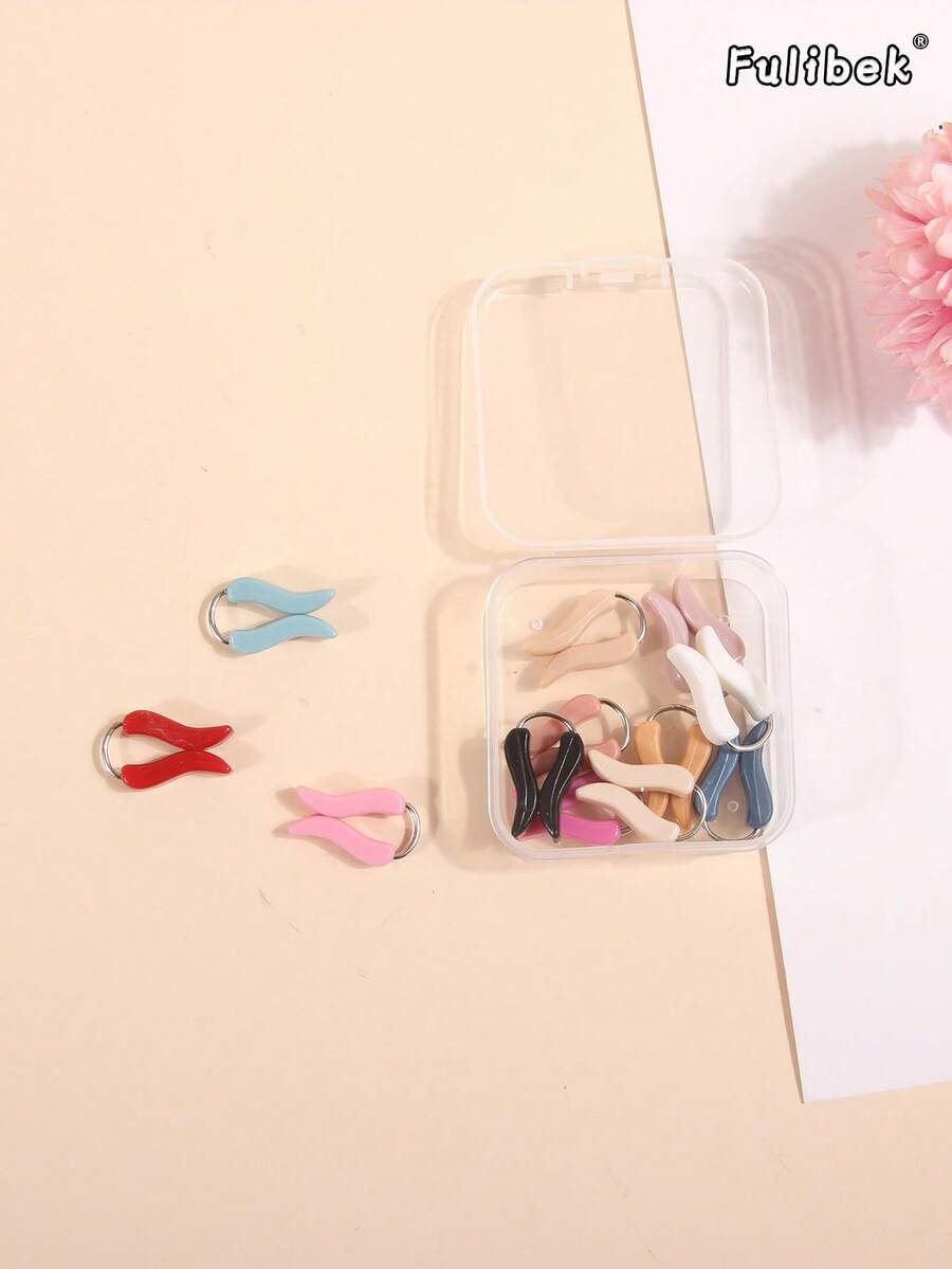 1 Box Of 12pcs New Scarf Clips, Suitable For Fixing Hijabs, Scarves, Shawls, Daily Use - Multicolor - View 1