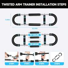 ster - Entrenador de azo ejercicio ajustable de peco con 4 resortes de reencia para es y mujeres entrenamiento en la parte super  cuerpo equo de fitness desmontable Power - Azul - Ver 7