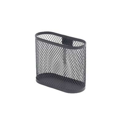 Oval Metal Wire Mesh Desktop Pen Holder | Durable Office Supply And Essential Desktop Organizer