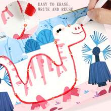 1 Set Reusable Paper Funny Educational Toys For Children, Kids Reading And Writing Toys, Pencil Control Training Cards, Erasable Writing Early Learning Toys - Multicolor - View 11