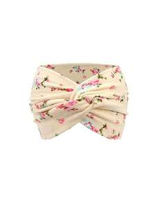 1/4pcs European And American Cashew Flower Hair Bands, Flower-Print Hair Accessories, Sporty Running Bohemian Face And Makeup Hair Ties With Crossed Wide Edges, Women's Hair Accessories Summer Headband Sport Sweatband,Holiday,Travel - Multicolor - View 11