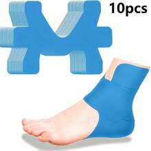 10 piezas de cintas de soporte para el tobillo, correas estabilizadoras ajustables con cinta elástica precortada, diseño transpirable para deportes y fitness, adecuado para post-cirugía y estabilización de ligamentos - Multicolor - Ver 7