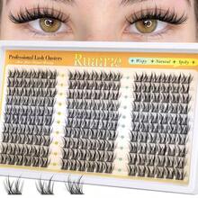 Manga Lash Clusters Wispy Eyelash Clusters Natural 180pcs Individual Lashes Spiky Lashes Clusters C Curly Cluster Eyelash Extensions 11-13mm DIY At Home Eyelashes Clusters By Ruairie - 自然&漫畫睫毛簇 - 查看 9