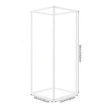 10 Pieces Geometric Metal Flower Stands, 60cm/23.62in Tall Flower Stand Metal Floor Vase Column, Centerpiece Stands Rectangular Display Rack For Wedding Party Decor - Flower Display Stands - View 2