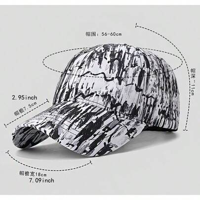Mũ lưỡi trai kiểu Trung Quốc cổ điển có họa tiết, với phần nhựa đục lỗ, phù hợp cho cả nam và nữ, dùng để chống nắng khi hoạt động ngoài trời, một chiếc mũ thể thao thời trang cho câu cá hoặc đạp xe, một chiếc mũ lưỡi trai thường ngày.