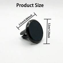 Magnetic Car Air Vent Mount Holder, Best Seller, Strong Adsorption, Magnetic Clip Hanger, Fits All Models, Silent Open And Close - A - View 2
