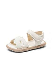 Kids Sandals, New Summer Style, Unisex Toddler Soft Bottom Non-Slip Hook And Loop Beach Shoes - White - View 7