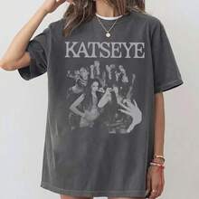 Katseye The Beautiful Chaos Tour Shirt, Unisex Music Fan Gift, Gabriela Kat - 黑色 - 查看 3