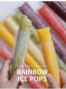 自制冰袋 一次性冰棒冰袋 自制冰淇淋自封袋 透明食品水果冰袋 - 彩色 - 查看 3