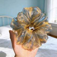 1个炫彩发圈，同色/撞色可选，高弹力，满足日常需求。马尾辫发圈，橡皮筋发圈，发绳，旅行，生日礼物 - 彩色 - 查看 13