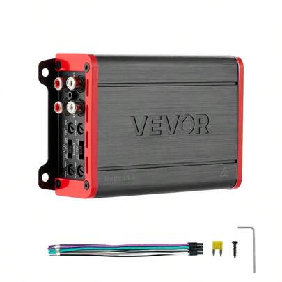 Car Audio Amplifier Car Amplifier 4-Channel Class D Max. 4x120W At 4 Ohms