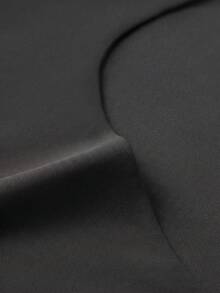 Top de manga corta con cuello cuadrado, elegante y versátil, adecuado para uso diario, ir al trabajo, salir, primavera & verano - Gris - Ver 8