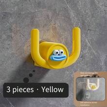 3pcs Bathroom Wall Mounted Slippers Draining Rack, Adhesive Hanging Holder, No Drilling Needed, Home Bathroom Wall Mounted Storage Rack - Multicolor - View 8