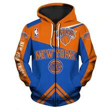 N-B-A Hoodie New Yo-Rk Kni- Hoodie Zip Up Sweatshirt Jacket Pullover-2 - Mixed Colors - View 1