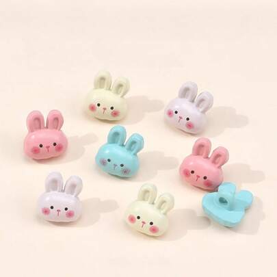 10/20 PCS 1.8cm Cute Cartoon Panda Shaped Buttons, Mixed Color Plastic Sewing Buttons, Suitable For DIY Crafts, Hair Clips, Gift Box Decoration And Bag Accessories - Multifunctional Fabric Buttons For Clothing And Sweater Decoration