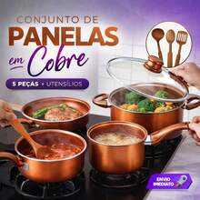 Induction Gas Cookware Set With Ceramic Coating And Non-Stick Aluminum Frying Pan And Casserole Dish + Free Gift - 查看 3