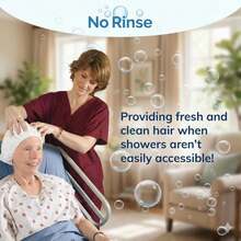 No-Rinse Cleanlife Products Shampoo Cap - Waterless, Rinseless Hair Washing And Conditioning Shower Caps For Bathing Elderly, Bedridden, Hospital Patients - Disposable, Hypoallergenic - Màu A - Xem 4