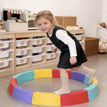 6pcs/Set Colorful Balance Stepping Stones, Non-Slip Balance Blocks, Indoor/Outdoor Obstacle Training Course, Children Fitness Equipment, Children Sensory Toys, Indoor/Outdoor Fitness Gear To Promote Children's Balance And Coordination - Color - View 7