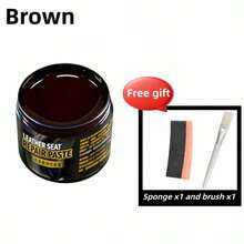 50g Leather Seat Repair Paste, Color Restoration Paste, Suitable For Shoes, Bags, Sofas And Furniture. Available In Black, Brown And White. - Multicolor - View 9