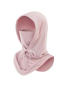 1pc Women's Ice Silk Full Face Sun Protection Mask Hat, Neck Gaiter All-In-One, Suitable For Daily Outings, Spring Trips, Cycling, Blocking UV Rays - Multicolor - View 2