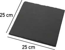 BLOOM STORE - Set 2 Tablas de Pizarra Premium – Platos de Piedra Negra para Sushi, Tapas y Aperitivos, Estilo Moderno, Resistentes, Varias Medidas, Ideales para Hogar, Fiestas y Eventos - Negro - Ver 7