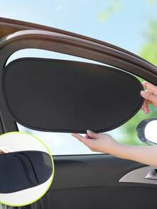 Car Sun Visor For Summer | Heat-Insulating & Anti-Static Film, Left Side Window Sun Visor That Does Not Obstruct Vision, Made Of Polyester Material - Multicolor - View 7