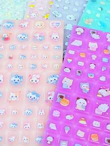 3D/DIY Sticker Cubes & Grids Activity Book, Handmade Reward Puzzle Notebook, Scrapbooking Decoration For Pencil Case, Envelope, Gift Box, Photo Frame - Multicolor - View 6