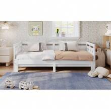 Daybed, Extendable Bed, Solid Pine, With Second Sleeping Option And Slatted Base, Heart-Shaped Bed, White - 90*200cm - View 11