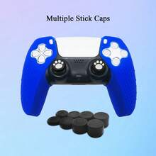 2pcs 5 Controller Protective Case + 10pcs Joystick Cap Set, Textured Design For Anti-Slip, Anti-Scratch, Sweat-Proof, Enhanced Gaming Experience - View 10