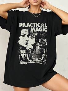 Women's Heavyweight 100% Cotton T-Shirt - Minimalist Round Neck Tee, Everyday Casual & Party Essential, Breathable Everyday Shirt For Women- Spring Tops  - Summer Tops- Vacation Outfits Women - Easter Women's Tops - Summer Clothes 100% Cotton - 黑色 - 查看 7