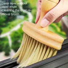 1 chổi quét bụi cầm tay đa năng, thích hợp để vệ sinh nội thất xe hơi, bệ cửa sổ, khe hở bàn phím, không cần pin, dùng được cho nhà và xe hơi, lý tưởng để vệ sinh phòng khách, phòng ngủ và bệ cửa sổ. - Bàn chải làm sạch - Xem 5