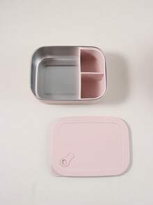 Kids Personalized Lunch Box 1200ml Stainless Steel Inner 3 Compartments Silicone Bento Box Cartoon Pattern Custom Name Leakproof Food Container, Back To School - Multicolor - View 18