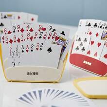 Dual Hand Playing Card Holder, Paper Card Stand, Card Storage Box, Convenient Card Holder Decor - Multicolor - View 6