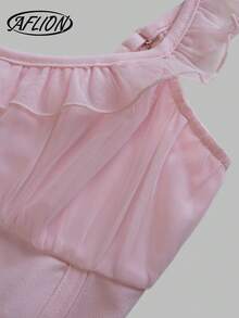 Áo croptop hai dây màu hồng mùa hè phong cách Y2K gợi cảm, cổ vuông, xếp ly phía trước, thích hợp mặc hàng ngày, hẹn hò, dự tiệc, đi biển, nghỉ lễ, lễ hội âm nhạc dành cho nữ, đi biển. - Hồng - Xem 7